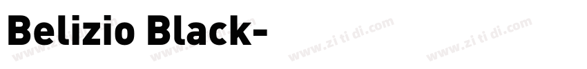 Belizio Black字体转换